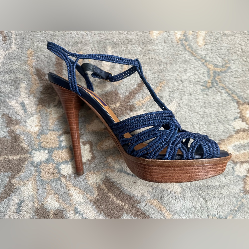 Purple Label Ralph Lauren Strappy Sandal in Size 39B
